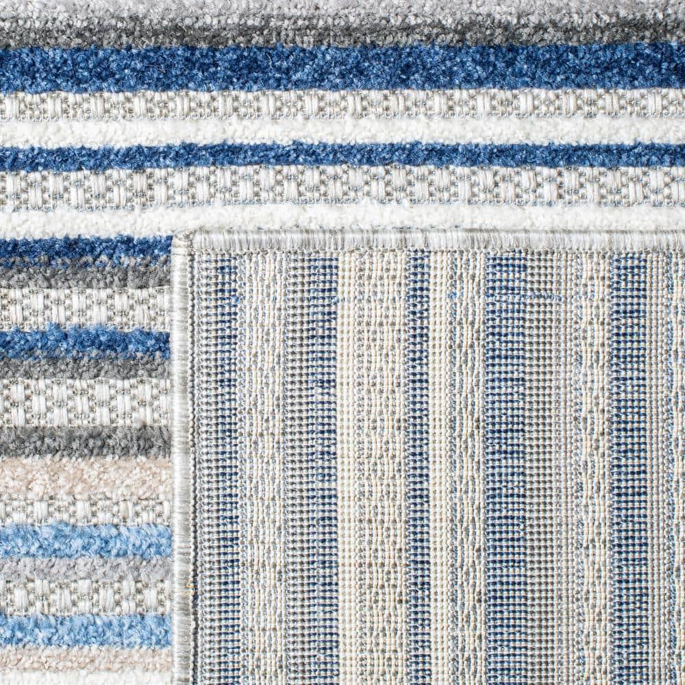Cabana CBN323 Loomed Indoor Area Rug - Grey/Blue - 5'3"x7'6" - Safavieh
