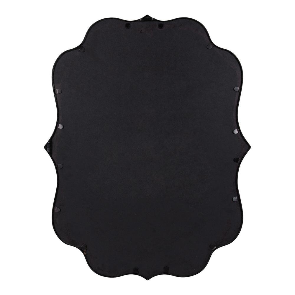 24" x 30" Higby Framed Wall Mirror Black - Kate & Laurel All Things Decor: Modern Style, No Assembly, Includes Mount Hardware