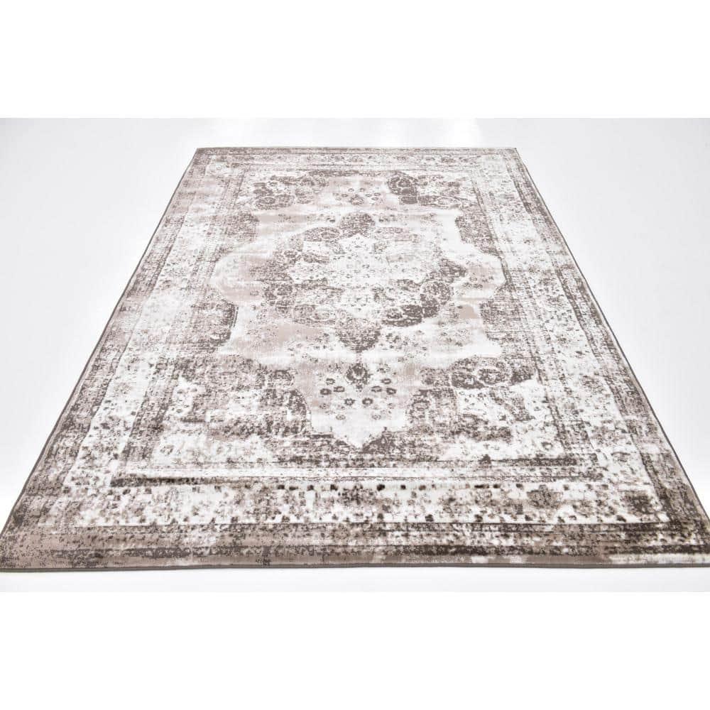 Unique Loom 7' 0 x 10' 0 Sofia Salle Garnier Light Brown Area Rug
