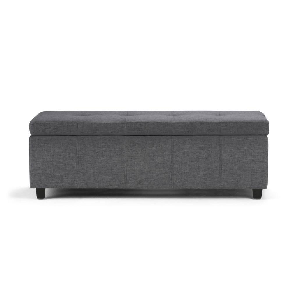 Simpli Home Castleford Large Storage Ottoman Bench