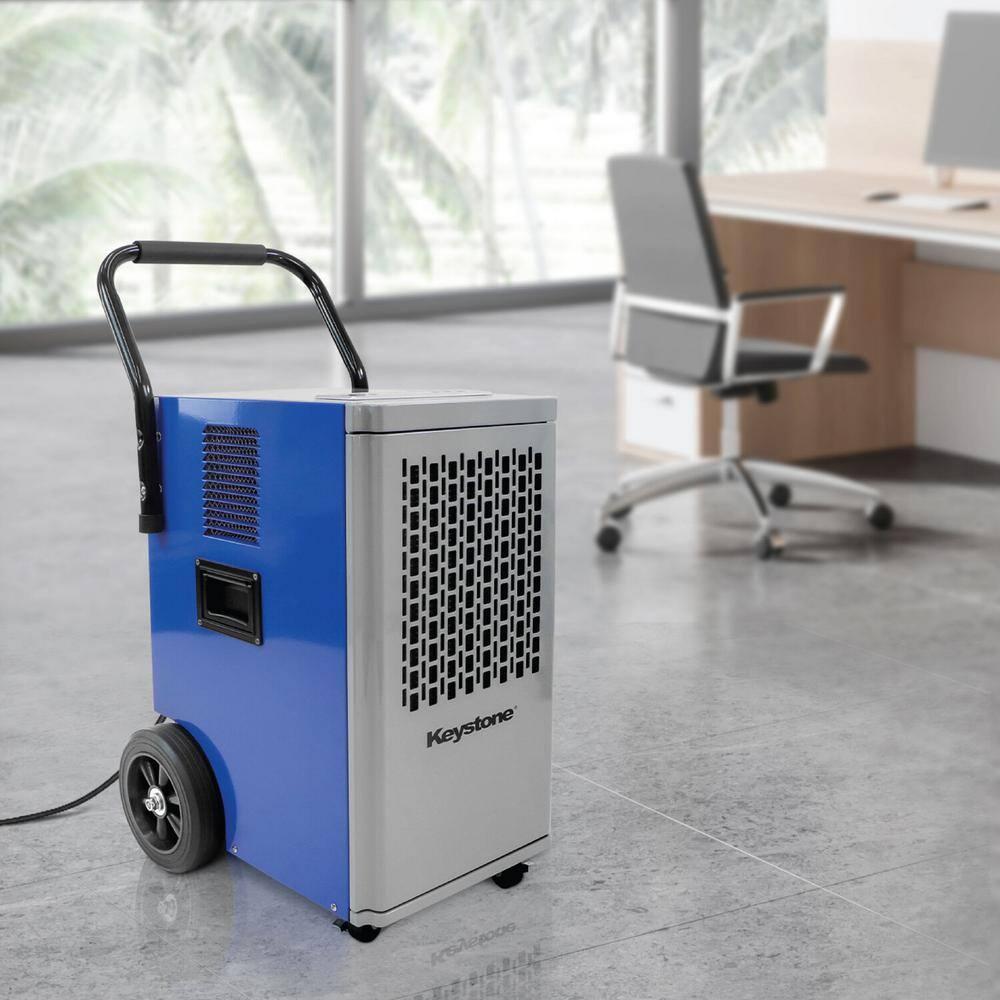 Keystone 110 Pints Commercial Dehumidifier for Rooms up to 2000 Sq. Ft.