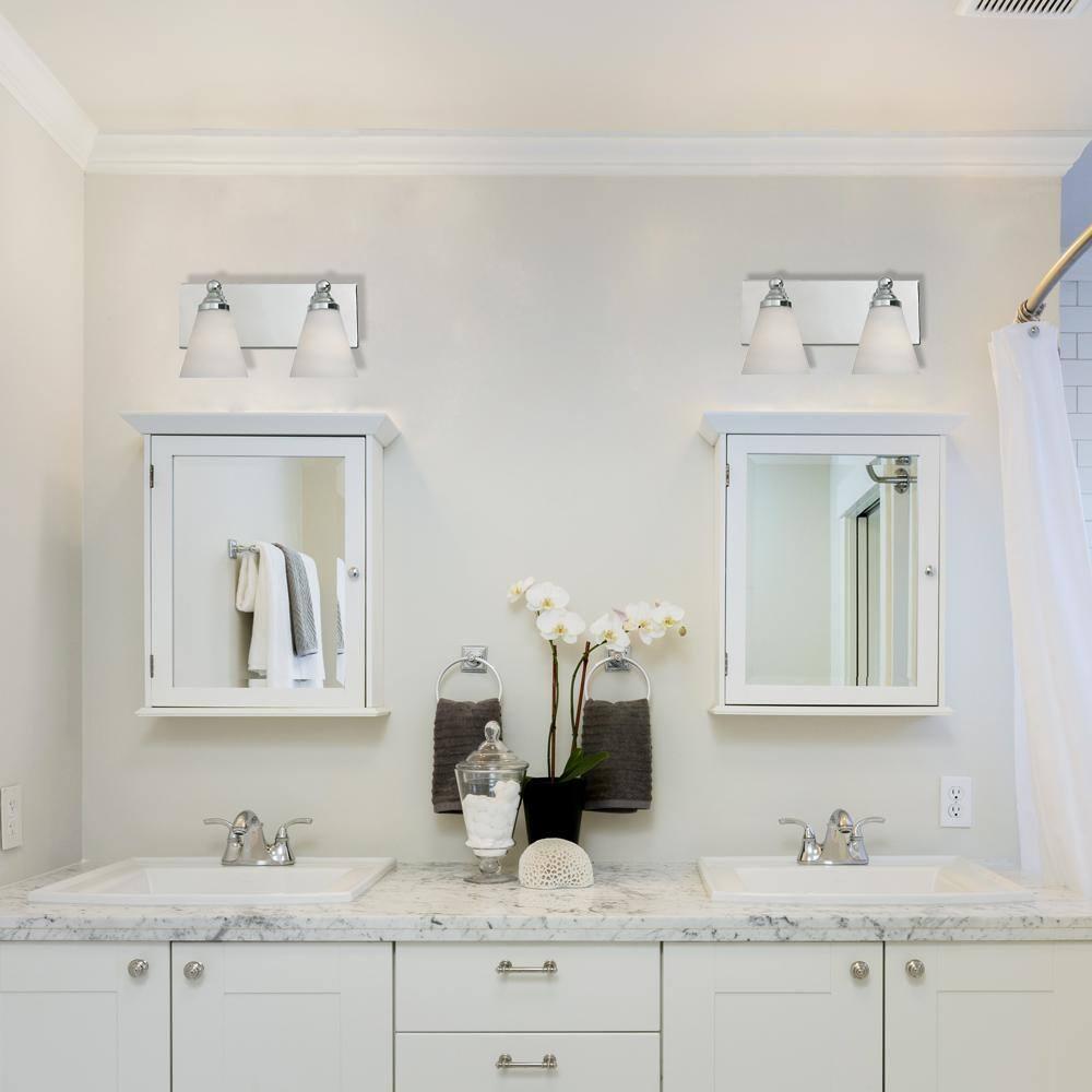 Designers Fountain 6492 Contemporary Two Light 200W Bathroom Wall Fixture From The Hudson