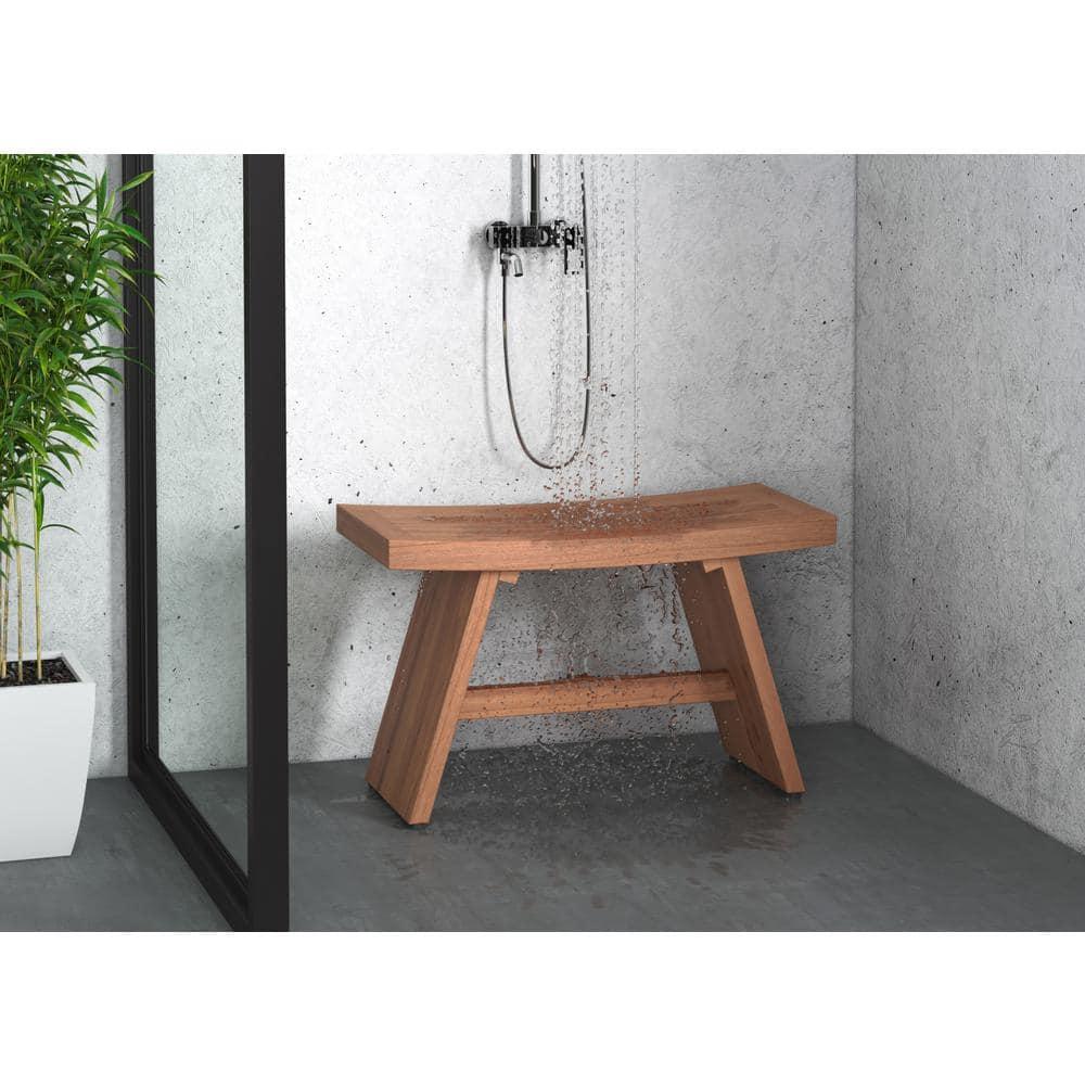 Aqua Teak Asia 29.5'' W Teak Shower Bench