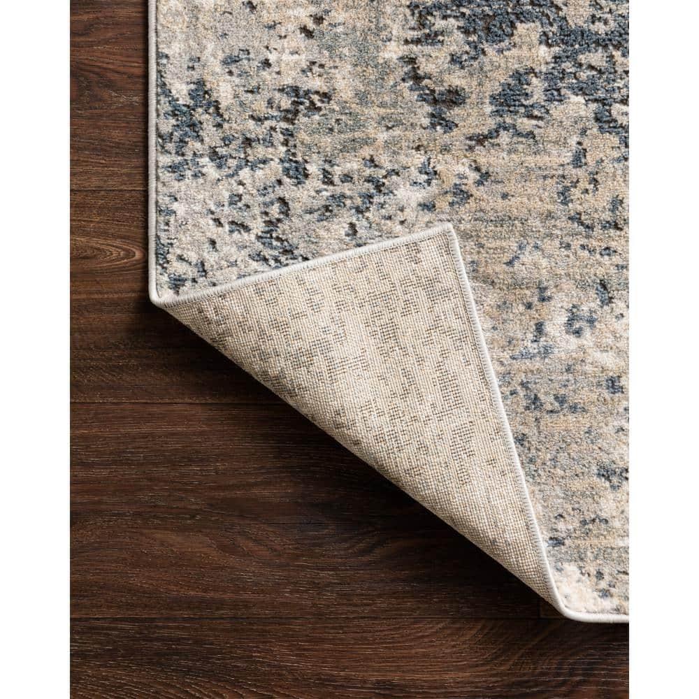Loloi Teagan Natural / Denim 2'-8" x 4' Accent Rug
