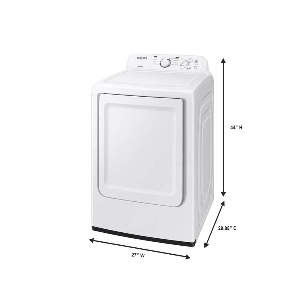 Samsung 7.2 cu. ft. Electric Dryer with Sensor Dry and 8 Drying Cycles
