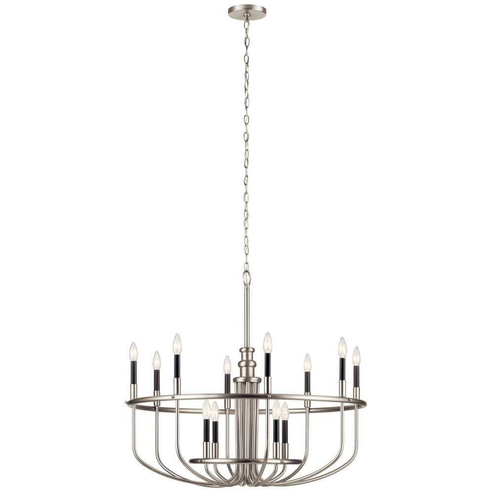 Kichler Lighting Capitol Hill 2 - Light Chandelier in  Brushed Nickel