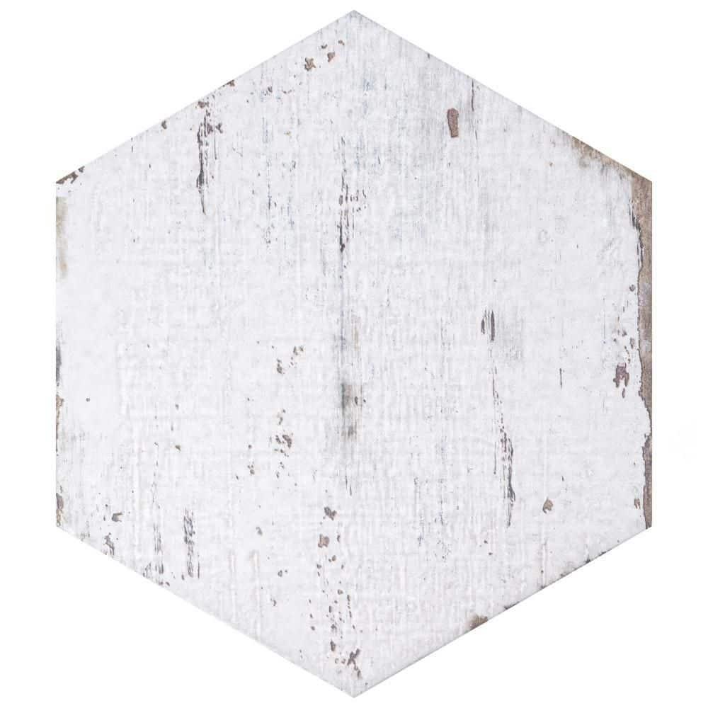 Retro 7" x 8" Porcelain Wood Look Wall & Floor Tile