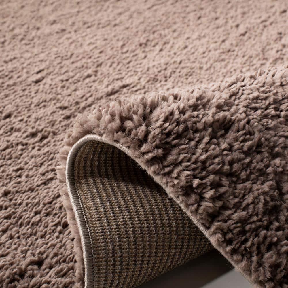 August Shag 900 AUG900 Power Loomed Indoor Area Rug - Taupe - 4'x6' - Safavieh