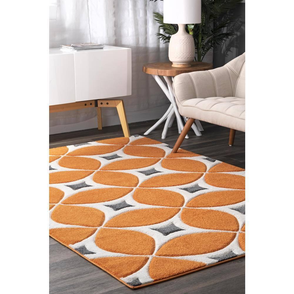 nuLOOM Gabriela Contemporary Accent Rug, 3' x 5', Deep Orange