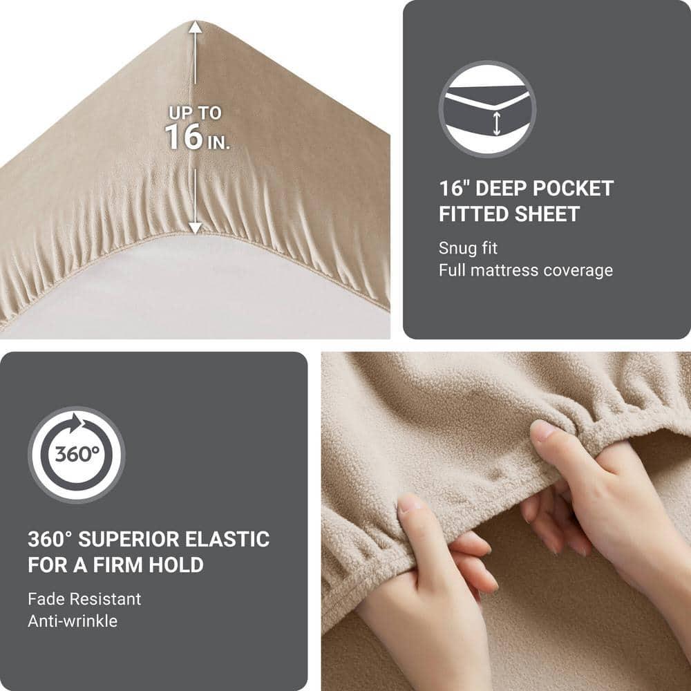 Madison Park Micro Fleece Sheet Set