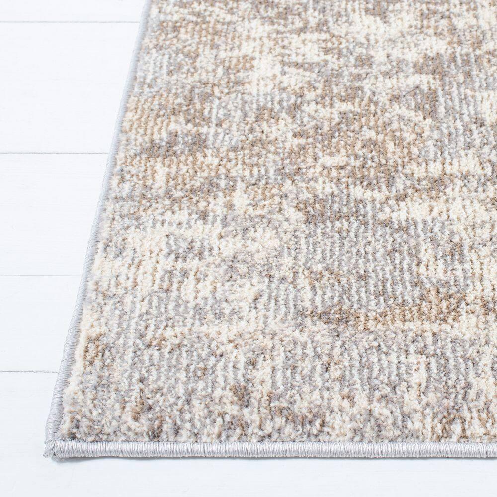 Madison MAD471 Power Loomed Indoor Runner Rug - Grey/Beige - 2'2"x16' - Safavieh