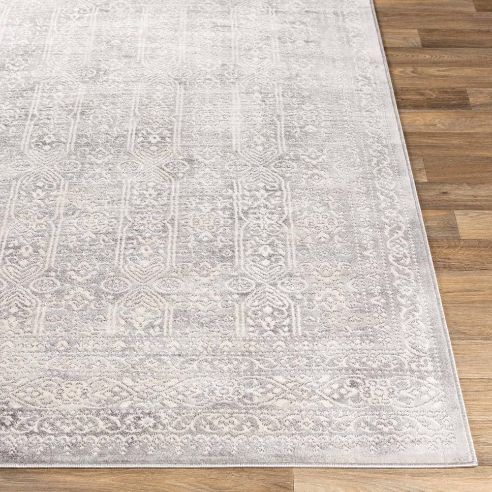 Livabliss Roma Vintage Oriental Area Rug,5'3" x 7'1",Grey