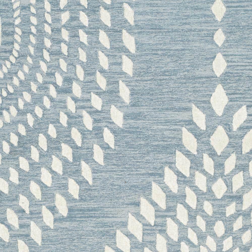 Bella BEL126 Hand Tufted Area Rug - Blue/Ivory - 8'x10' - Safavieh.