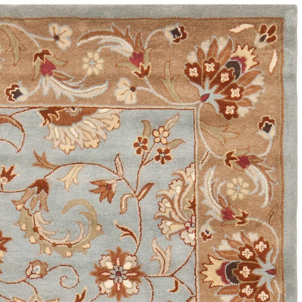 SAFAVIEH Heritage Constantine Traditional Wool Area Rug, Blue/Beige, 9' x 12'