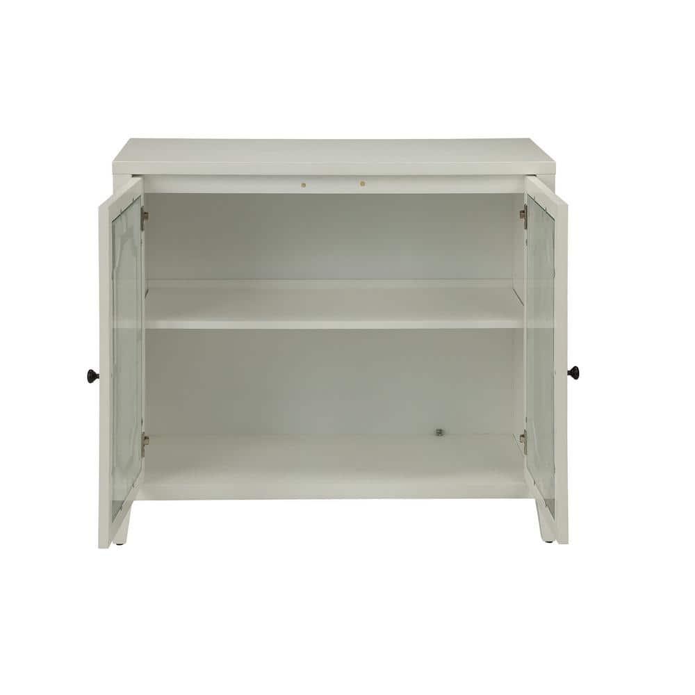 Acme Furniture Ceara Decorative Storage Cabinet White Finish