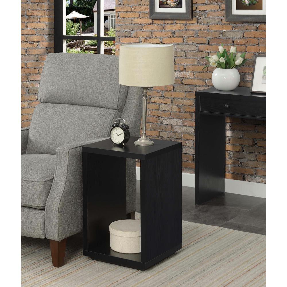 Convenience Concepts Northfield Admiral End Table with Shelf, Black