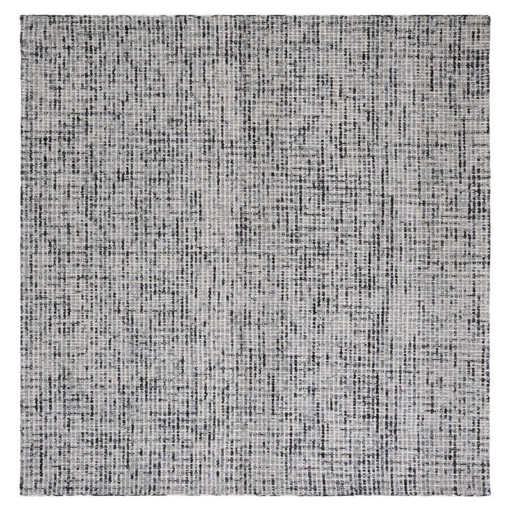 Abstract ABT468 Handmade Indoor Area Rug - Dark Gray/Ivory - 6'x6' - Safavieh