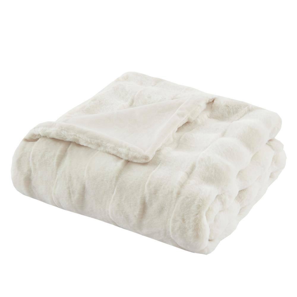 Madison Park Vivienne Faux Fur Throw & Reviews | Wayfair