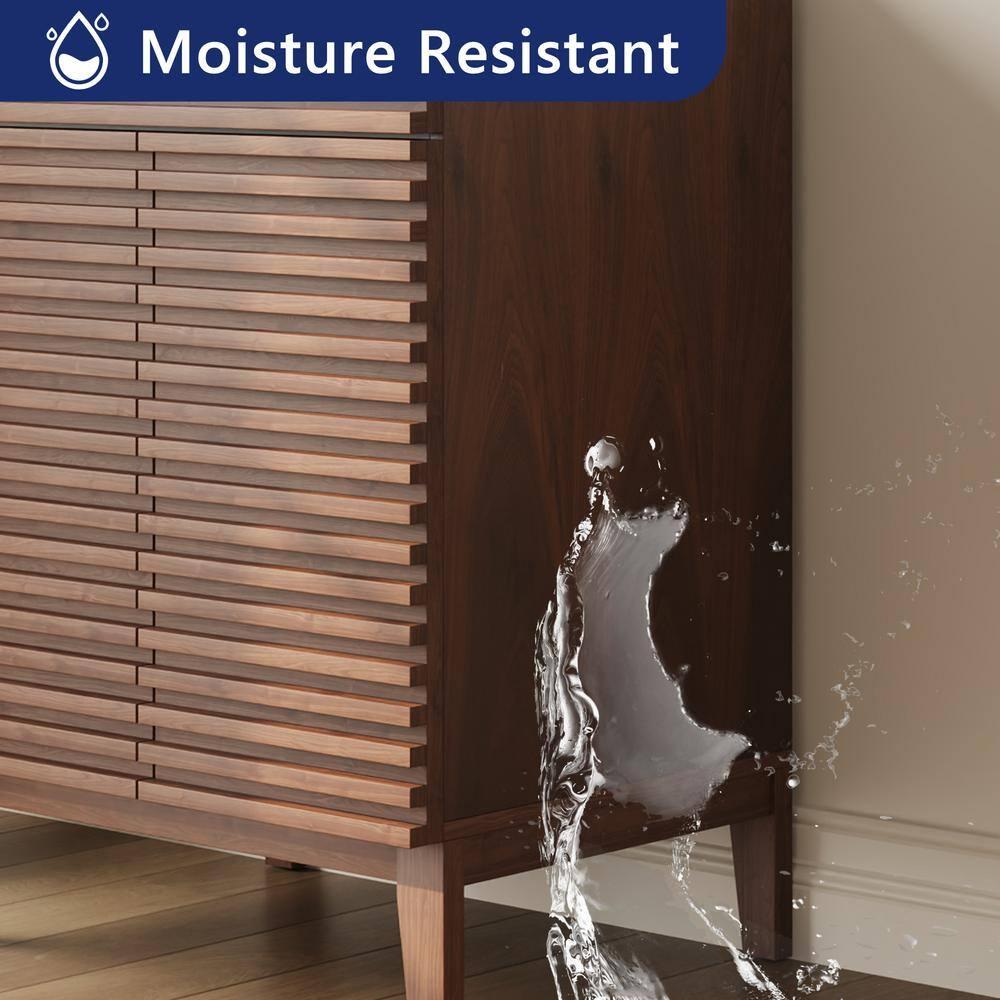 DeerValley  Cove 24" Bathroom Vanity with Ceramic Sink Top, Fully Assembled Mid-Century Wood Bathroom Cabinet Walnut & Reviews | Wayfair