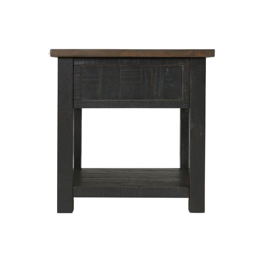 Martin Svensson Home Monterey End Table, Black and Brown