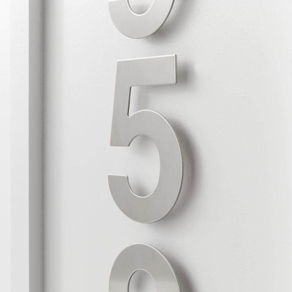 Barton Barton 6-Inch Floating Mount Steel House Number for Address Sign (Black)