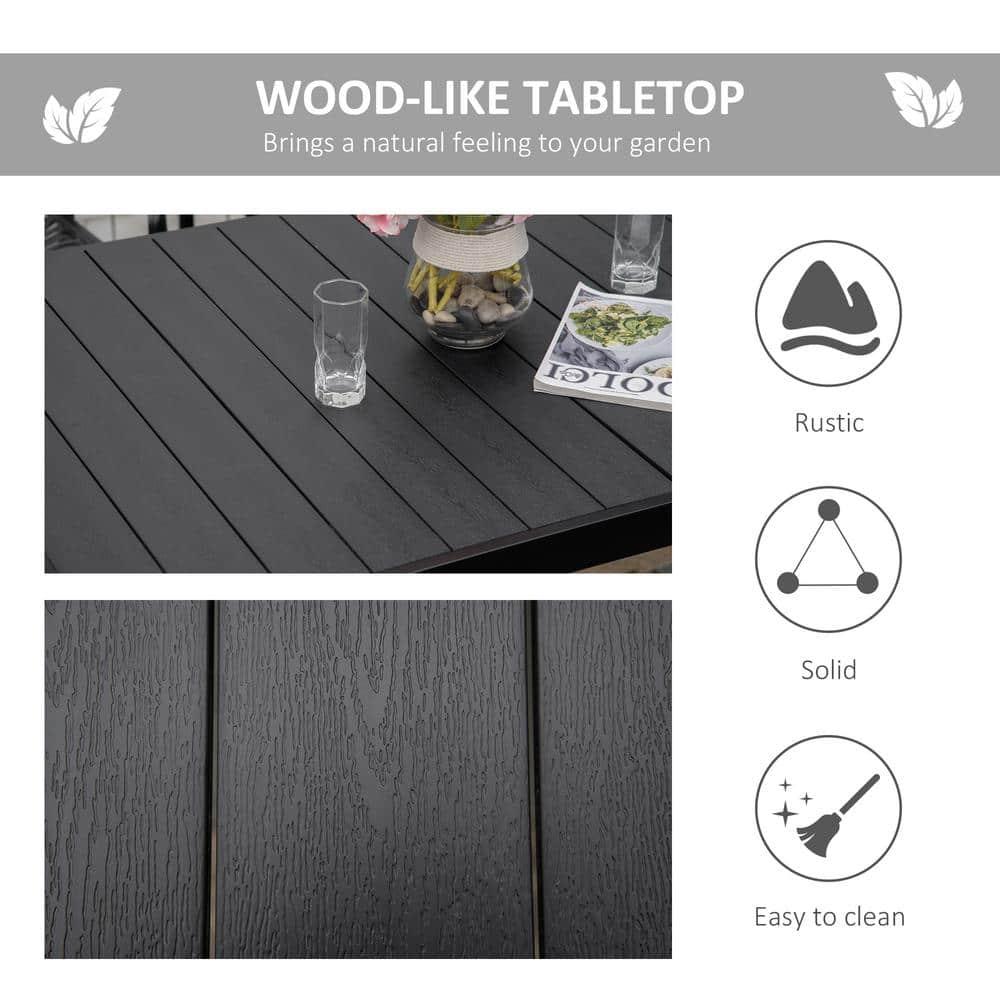 Outsunny Rectangular Outdoor Dining Table