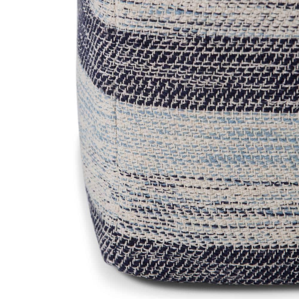 Simpli Home Clay Upholstered Pouf