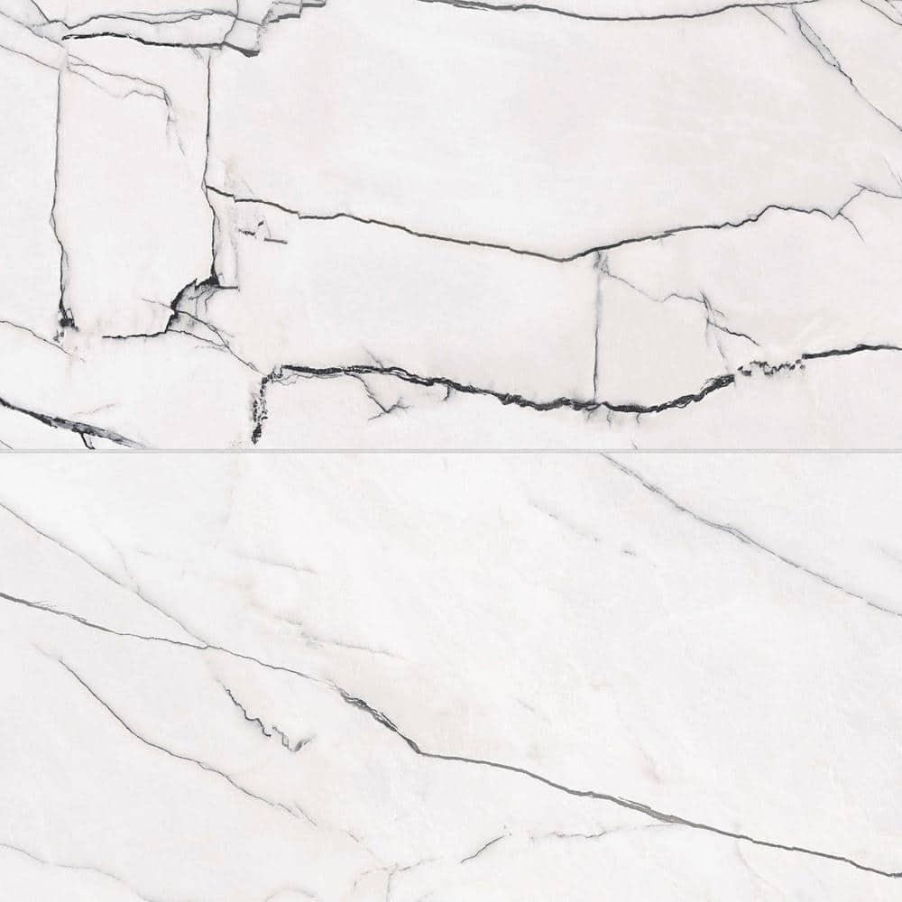 Gemma 24" x 48" Polished Porcelain Marble Look Wall & Floor Tile