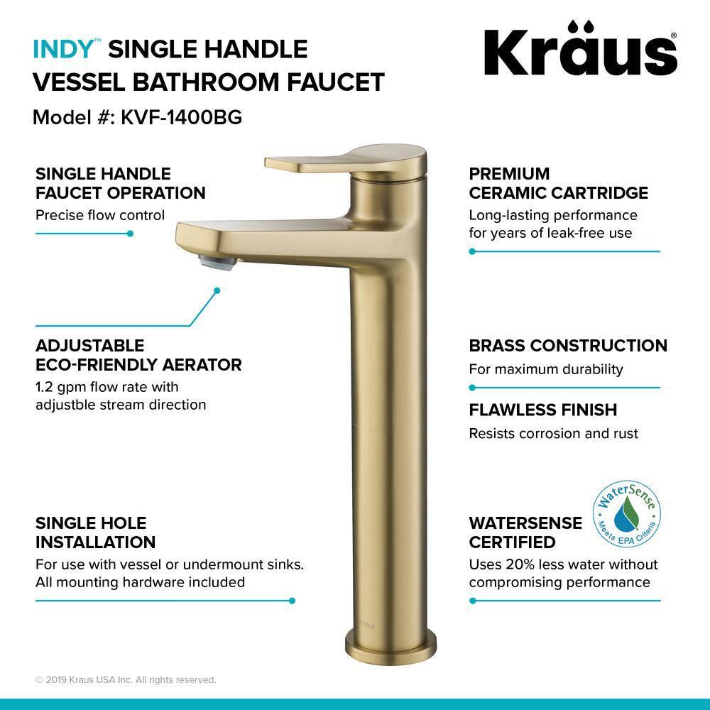 Indy Single Hole Bathroom Faucet