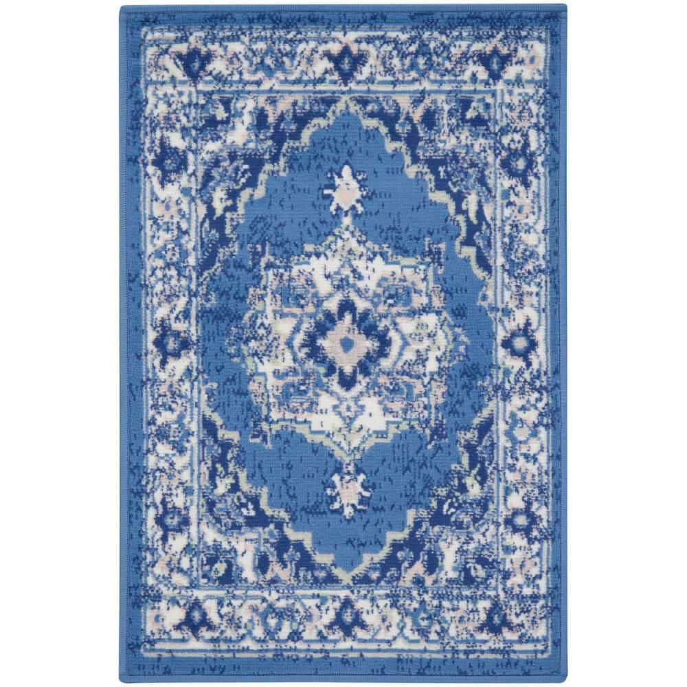 Nourison Whimsicle WHS03 Indoor only Area Rug - Navy 2' x 3'
