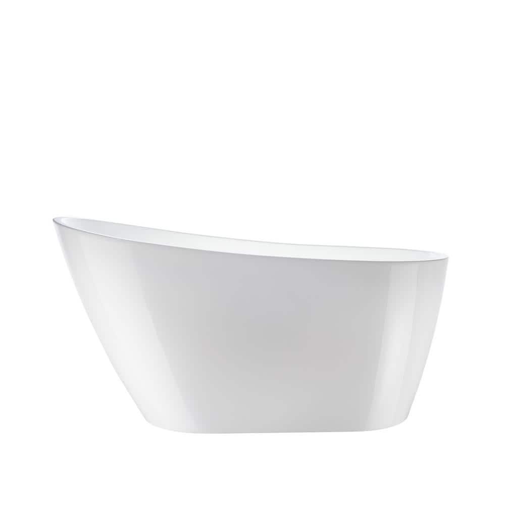 55.3" X 28.3" Freestanding Soaking Bathtub