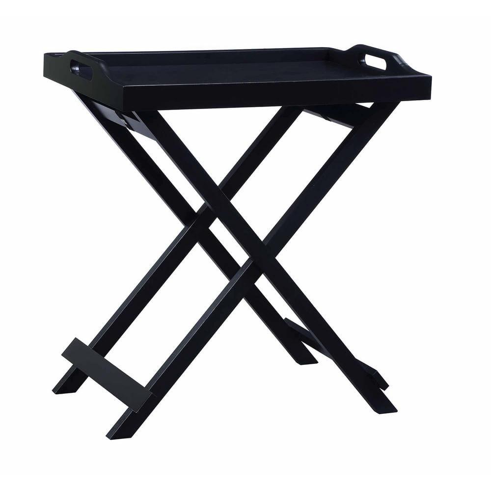 Convenience Concepts Designs2Go Folding Tray Table, Black