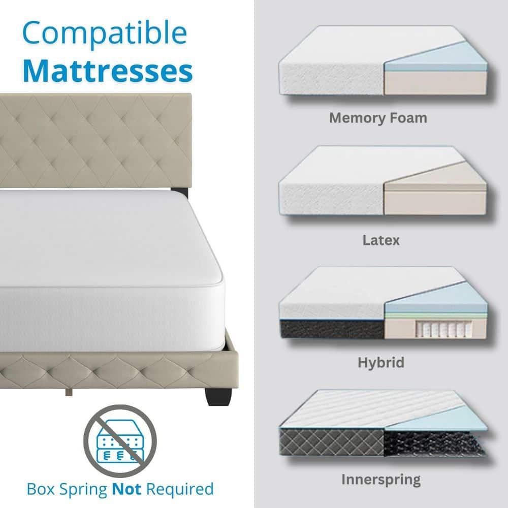 Boyd Sleep CHES962EK Clara Upholstered  Platform  Bed
