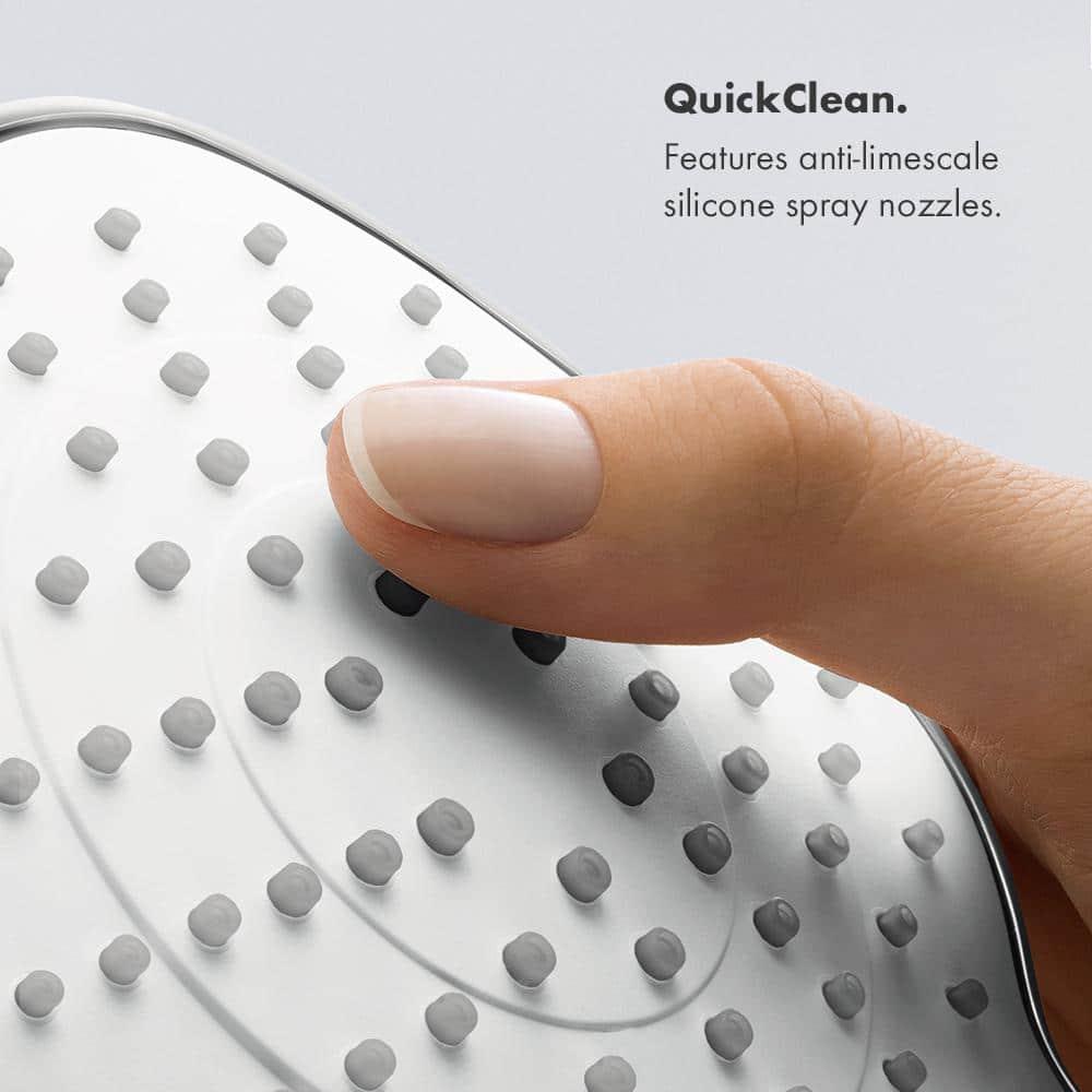 Brushed Nickel 4-inch Multi-Function Handheld Shower Head