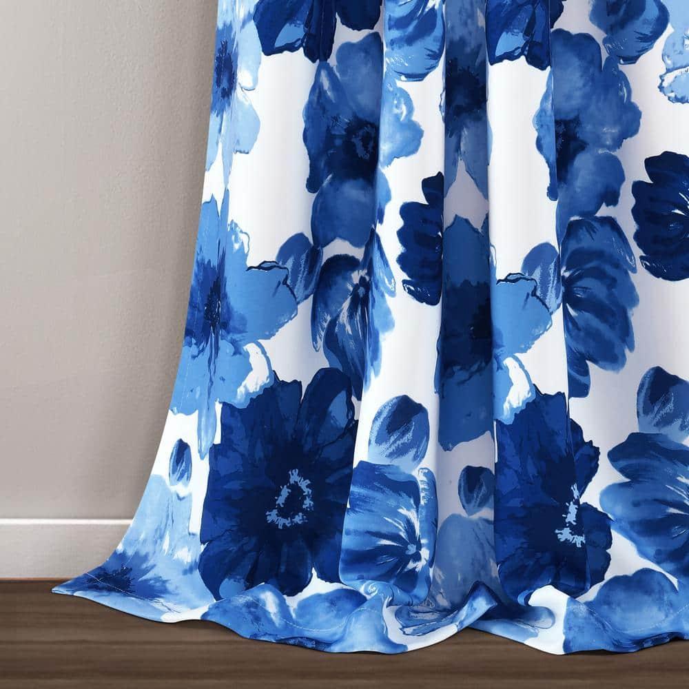 Lush Decor Leah Polyester Room Darkening Curtain Pair (Set of 2)