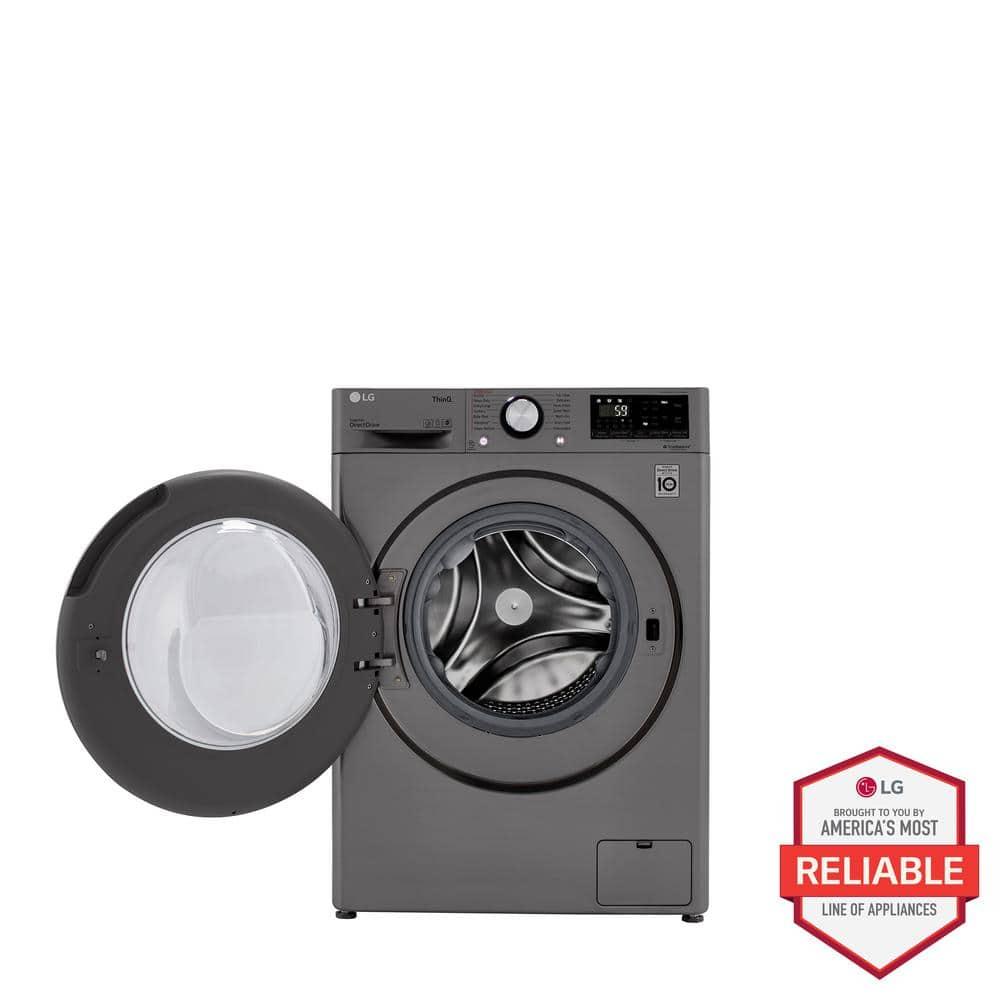 LG LG Smart Wi-Fi Enabled Compact Front Load All-In-One Washer/Dryer Combo with Built-In Intelligence, 2.4 cu. ft. WM3555HVA