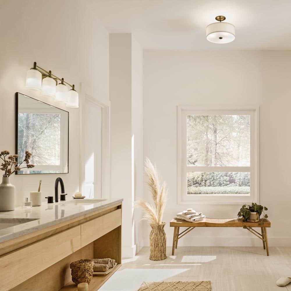 Kichler Lighting Shailene 3 - Light Semi-Flush Mount in  Natural Brass