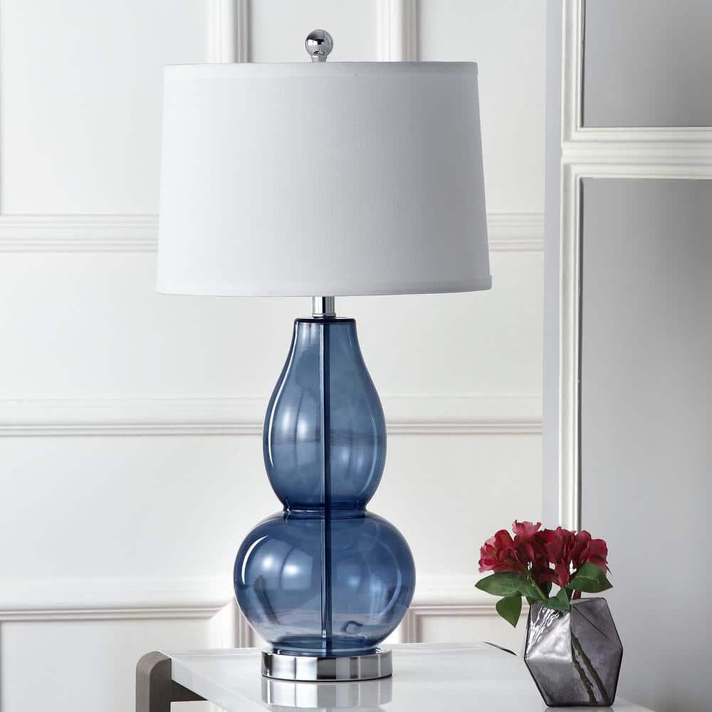 Mercurio Double Gourd Lamp (Set of 2) - 28.5 Inch Height - LIT4155 - Blue - Safavieh