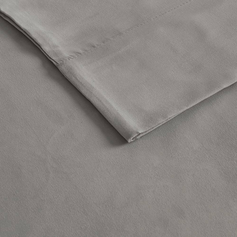 Comfort Classics 3M Microcell All Season Moisture Wicking Sheet Set, Gray, Queen