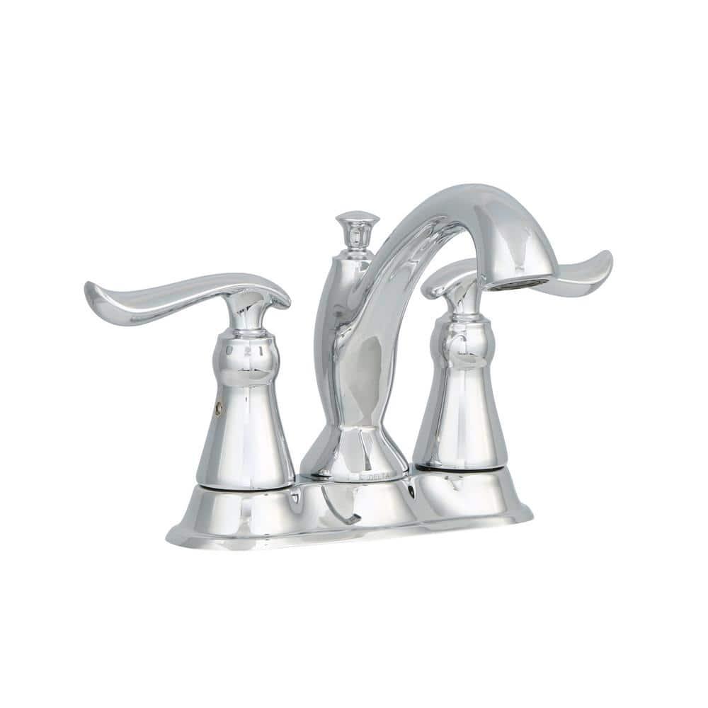 Linden Centerset Bathroom Faucet with Drain Assembly, 2-handle Bathroom Sink Faucet