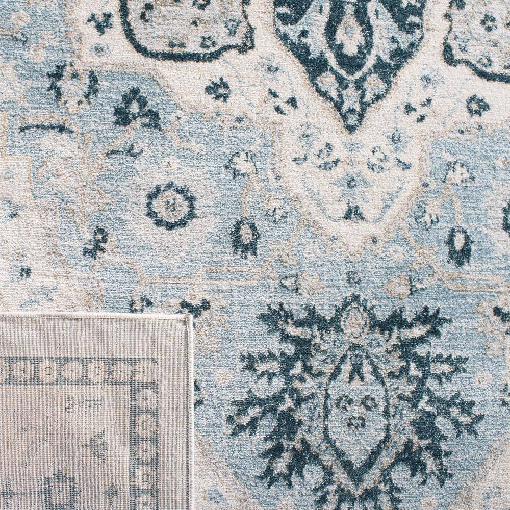 Isabella ISA936 Power Loomed Area Rug - Light Blue/Cream - 8'x10' - Safavieh