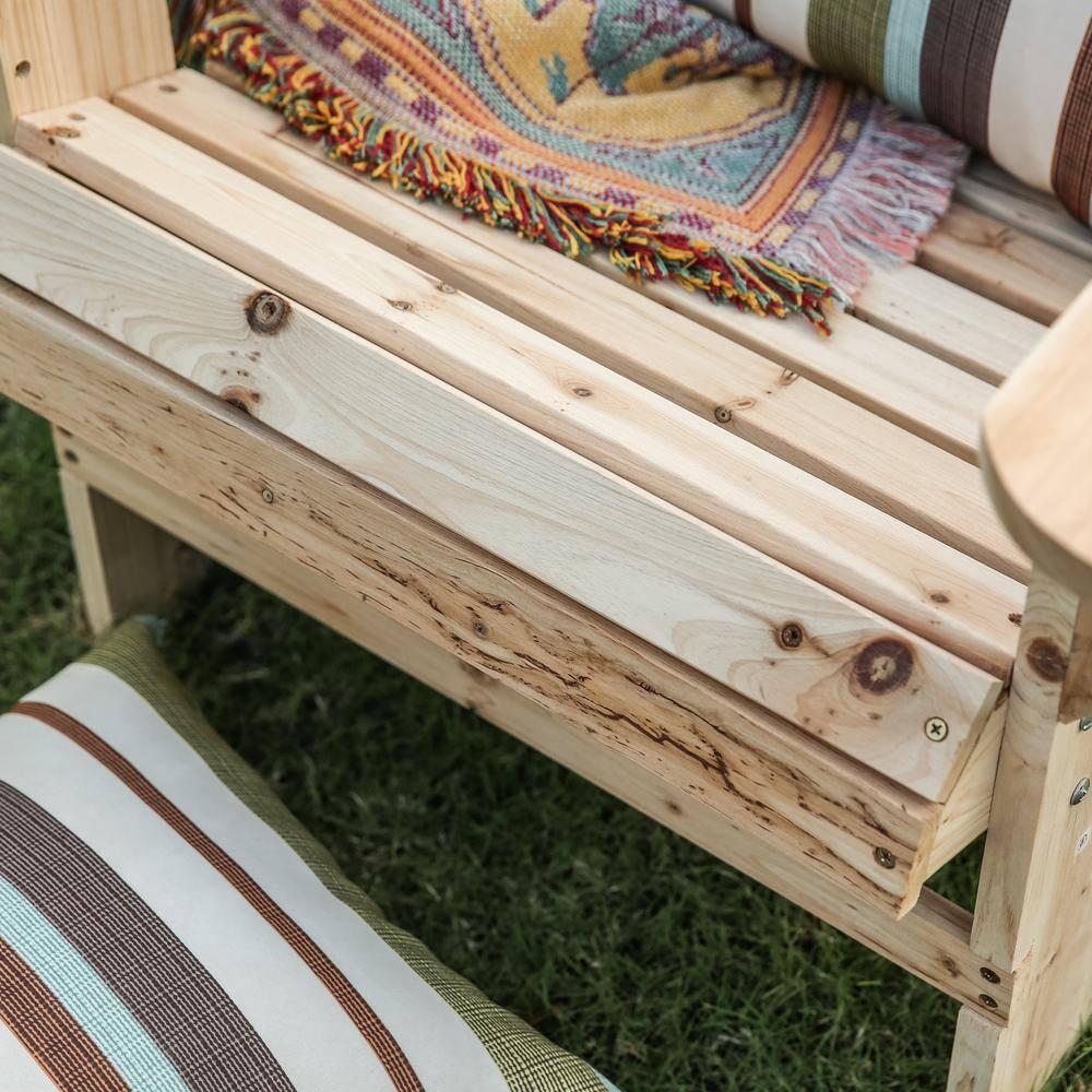 Classic Unfinished Wood Adirondack Chair