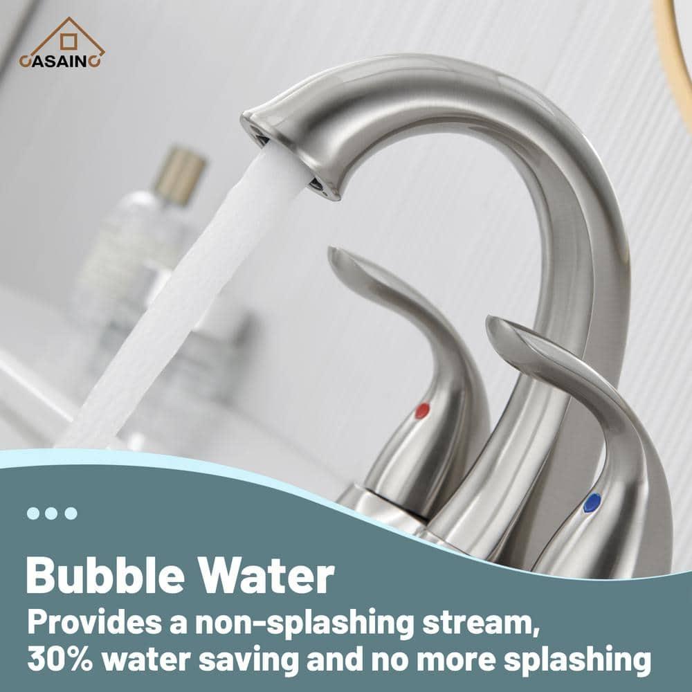 1.2 Flow Centerset Bathroom Sink Faucet with Drain