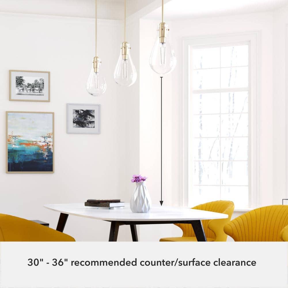 Lundin 1 - Light Single Tear Drop Pendant
