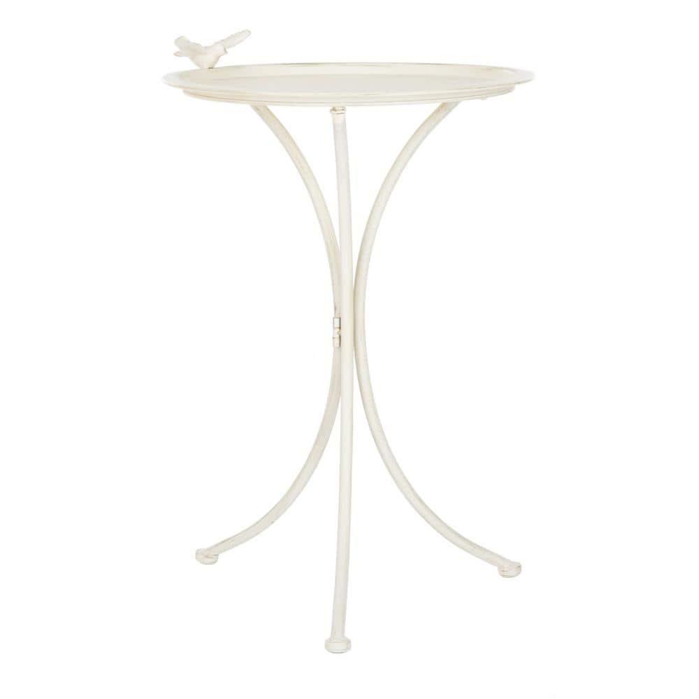 Kensi Outdoor Bird Bath - Pearl White - Safavieh