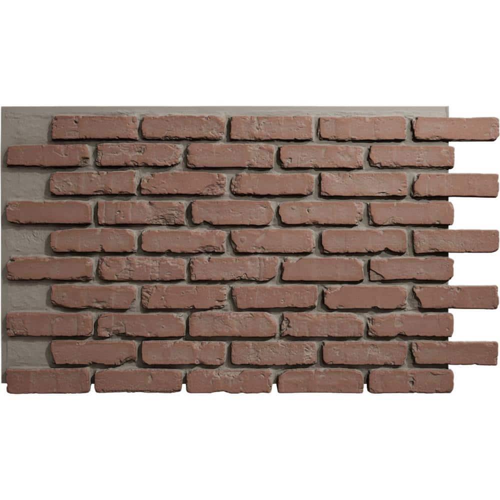 Ekena Millwork EverStone Aged Brick Faux Brick Panel