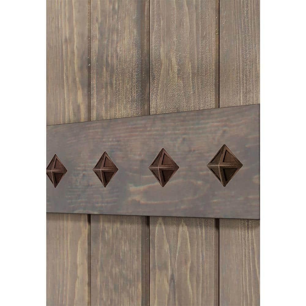 IsLife 84'' Solid Wood Paneled Matte without Installation Hardware Kit Barn Door
