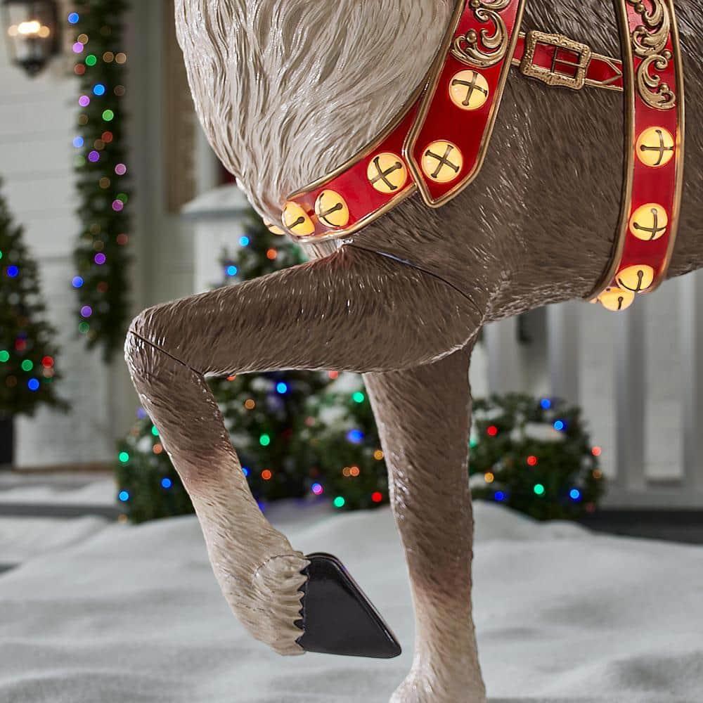 8.5 ft. Giant -Sized LED Towering Reindeer Holiday Yard Decoration
