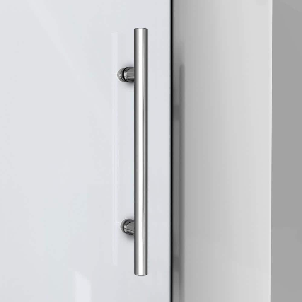 Enigma-XO 50" W x 76" H Sliding Frameless Shower Door with Clear Max™ Technology
