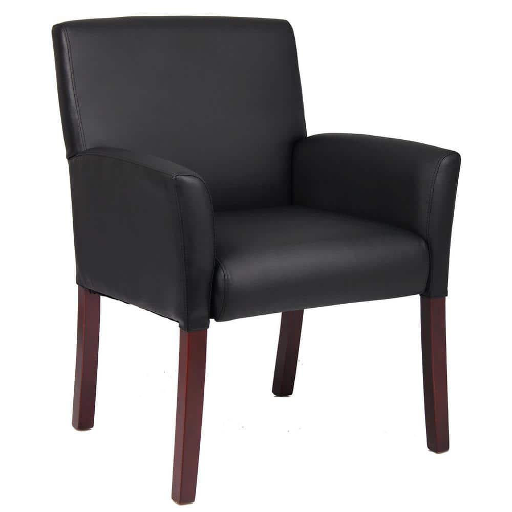 Boss Office Products Black Reception Waiting Room Chair